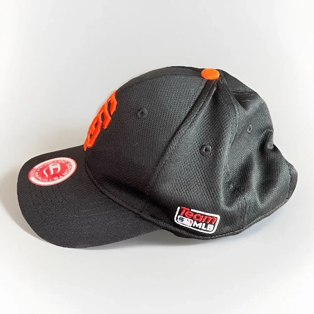 OC Sports Boy's Strapback Hat‎ Black Embroidered San Francisco Giants Logo Youth